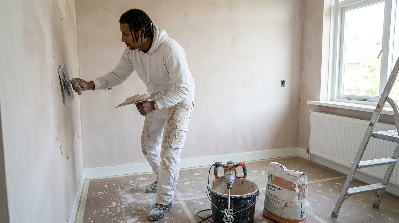 Renovlies behang, saus- en stucwerk