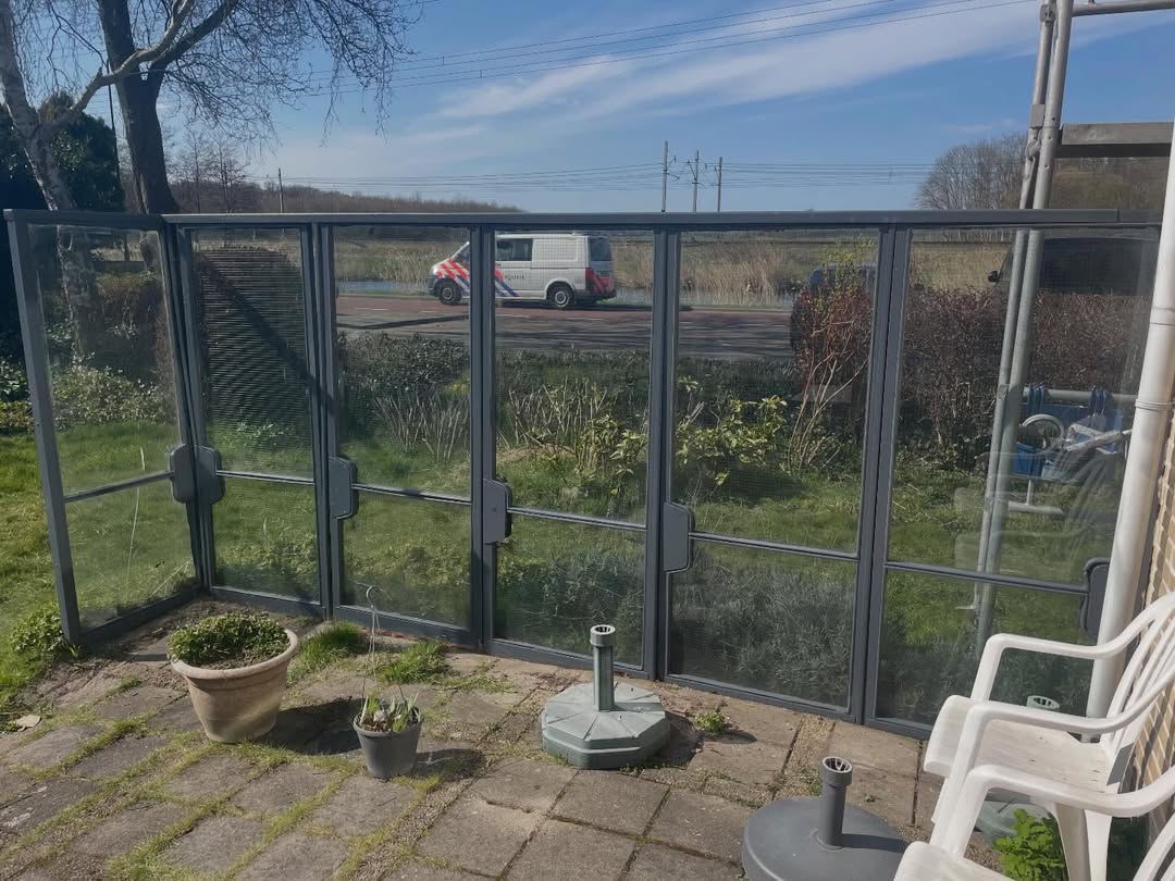Tuinwand & glaspartij